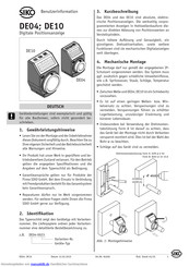 Siko DE04 Benutzerinformation