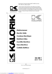 Kalorik KA EM 1 Gebrauchsanleitung