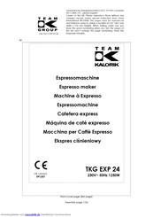 Team kalorik TKG EXP 24 Gebrauchsanleitung