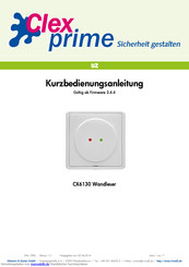 Uhlmann & Zacher Clex prime CX6130 Kurzbedienungsanleitung