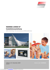 WAREMA LONSE III Installationsanleitung
