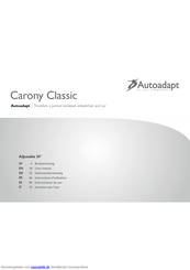 Autoadapt Carony Classic Gebrauchsanweisung