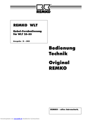 Remko WLT Bedienungsanleitung