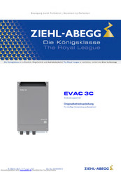 ZIEHL-ABEGG EVAC 3C Originalbetriebsanleitung