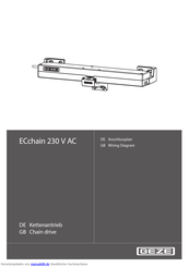 GEZE ECchain 230 V AC Anschlussplan