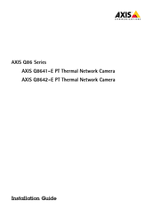 Axis Q86 Series Bedienungsanleitung