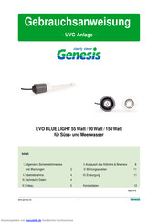 Genesis EVO BLUE LIGHT Gebrauchsanweisung