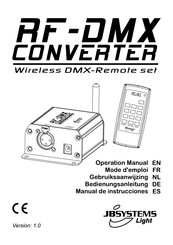 JB Systems Light RF-DMX CONVERTER Bedienungsanleitung