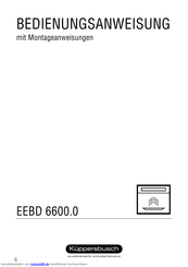 Kuppersbusch EEBD 66000.0 Bedienungsanweisung