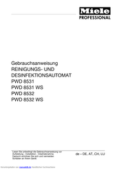 Miele professional PWD 8531 WS Gebrauchsanweisung