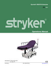 Stryker Gynnie OB/GYN Bedienungsanleitung