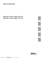 Axis Q87-E Dual PTZ Installationsanleitung