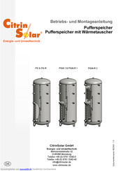 CitrinSolar PSW-R-2 Betriebs- Und Montageanleitung