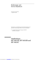 HP HP 54616B Bedienungs- Und Serviceanleitung
