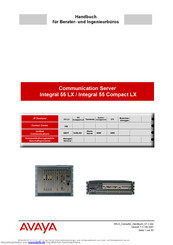 Avaya Integral 55 Compact LX Handbuch