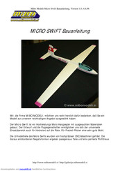 Mibo Modeli MICRO SWIFT Bauanleitung