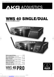 AKG Acoustics WMS 40 SINGLE Bedienungsanleitung
