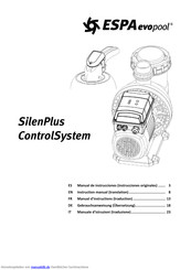 Espa evopool ControlSystem Gebrauchsanweisung