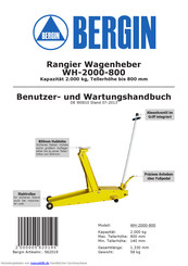 BERGIN WH-2000-800 Benutzer- Und Wartungshandbuch