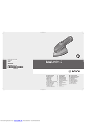 Bosch EasySander 12 Originalbetriebsanleitung