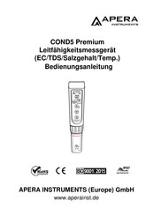 Apera Instruments COND5 Premium Bedienungsanleitung