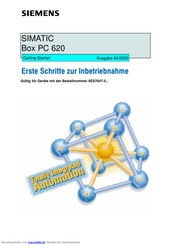 Siemens SIMATIC Box PC 620 Erste Schritte Zur Inbetriebnahme