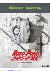 Newgy DONIC Robo-Pong 3050XL Bedienungsanleitung