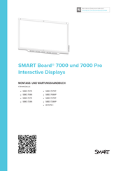 SMART SMART Board 7000 Montage- Und Wartungshandbuch