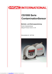 Hydac International CS1000 Serie Betriebs- Und Wartungsanleitung