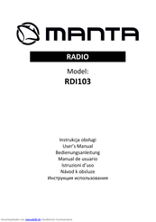 Manta RDI103 Bedienungsanleitung