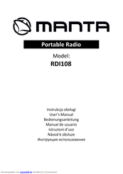 Manta RDI108 Bedienungsanleitung