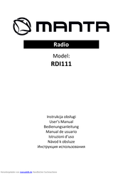 Manta RDI111 Bedienungsanleitung