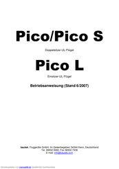 bautek Fluggeräte Pico S Betriebsanweisung