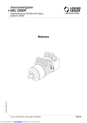 Lenord+Bauer GEL 235DP Benutzer-Referenzhandbuch
