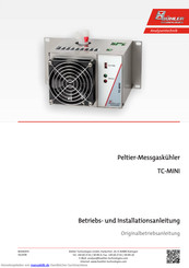 Bühler technologies TC-MINI Betriebs Und Installationsanleitung