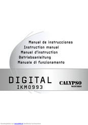 Calypso Watches DIGITAL IKM0993 Betriebsanleitung