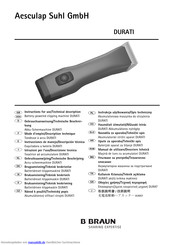 B. Braun Aesculap DURATI Gebrauchsanweisung/Technische Beschreibung