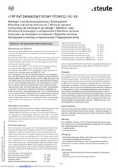 steute RF RxT SW915 Montage- Und Anschlussanleitung