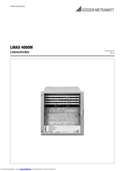 Gossen MetraWatt LINAX 4000M Bedienungsanleitung