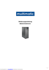 multimatic MDX33 60 Bedienungsanleitung