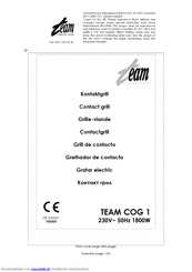 Team International TEAM COG 1 Gebrauchsanleitung