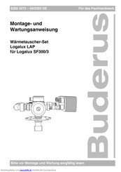 Buderus Logalux LAP 2.2/1 Montage- Und Wartungsanweisung