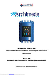 electroil Archimede IMMP1.5W Gebrauchs- Und Wartungshandbuch