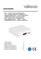 Velleman VGA2HDMI Bedienungsanleitung