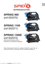 SPIDO SPRING 1300E Betriebsanleitung