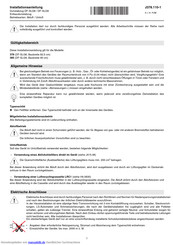 V-ZUG DF-SLG9 Installationsanleitung