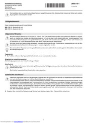 V-ZUG DWE9 Installationsanleitung