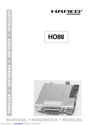 Hameg HO88 Handbuch