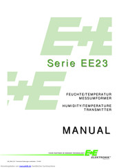 E+E Elektronik EE23 Serie Handbuch