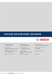 Bosch VLE 2140 EL Instandsetzungsanleitung